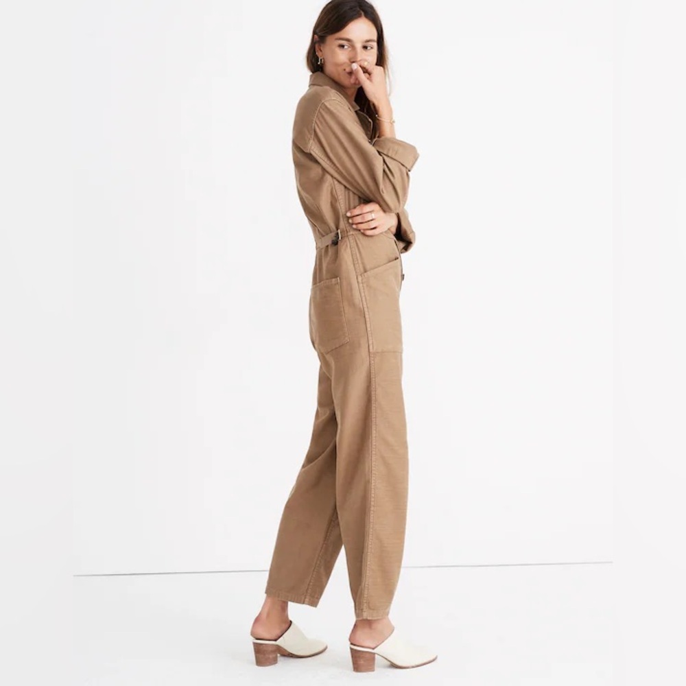 Madewell x As Ever • Tan Coveralls Jumpsuit • Size M - Picture 4 of 11